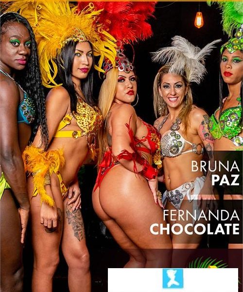 Samba Fuck Party Orgy - Bruna Paz & Fernanda Chocolate - 720p