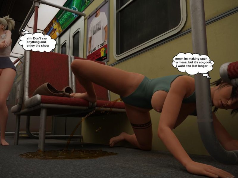 SmutnySize - Lara was caught on a train