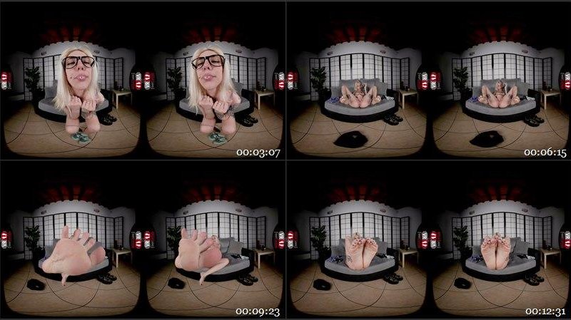 Tattooed Blonde Masturbates Her Pierced Pussy With A Little Foot Tease 1920p