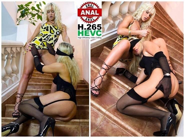 Blindfolded Cindy Dollar And Kathy Sweet Staircase Fuck 1080p