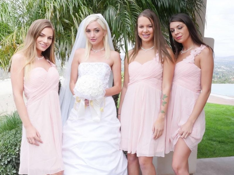 Eliza Jane, Liza Rowe, Olivia Lua, Sydney Cole - Bridesmaids FullHD 1080p