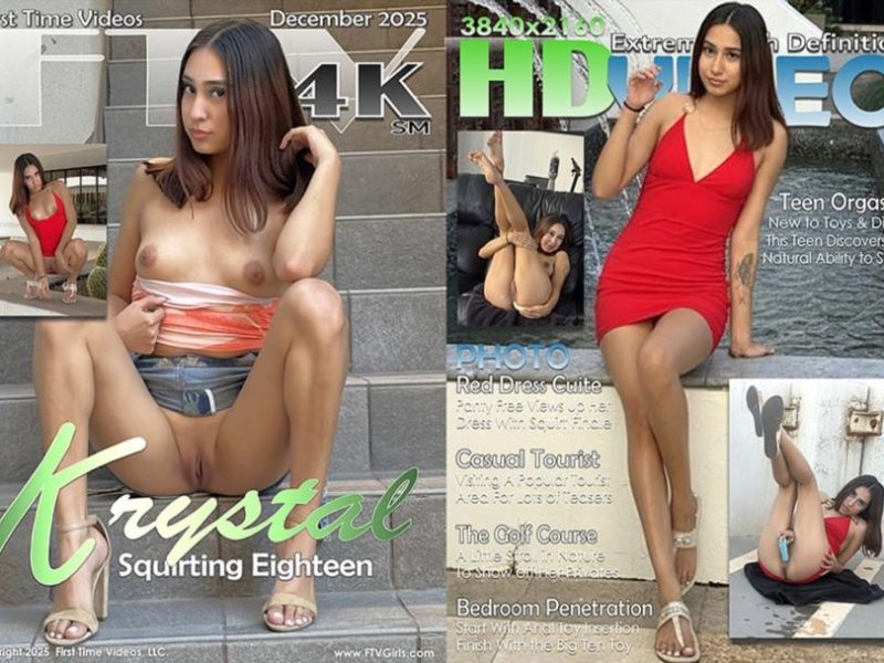 Krystal - Squirting Eighteen 4K 2160p/FullHD 1080p