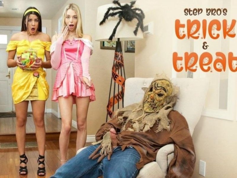 Kylie Rocket & Lily Larimar - Step Brothers Trick And Treat 1080p