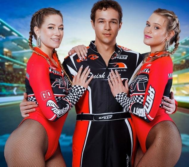 River Lynn, Chloe Rose - Ready, Set, Fuck! Chloe and River’s Flag Girl Audition FullHD 1080p/HD 720p