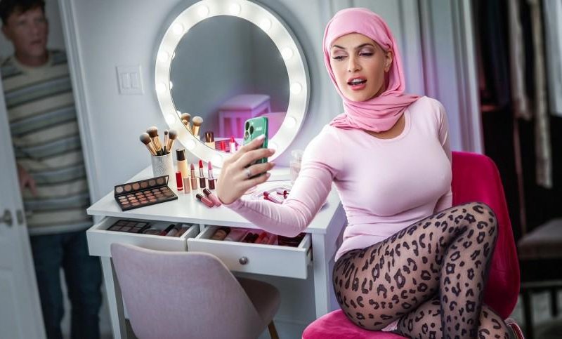 Krystal Sparks - Anniversary Surprise: Not-So-Shy Hijab Wife Spitroasted! FullHD 1080p/HD 720p