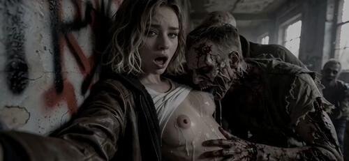 Grace Ashcroft and Zombie [AiPorn]