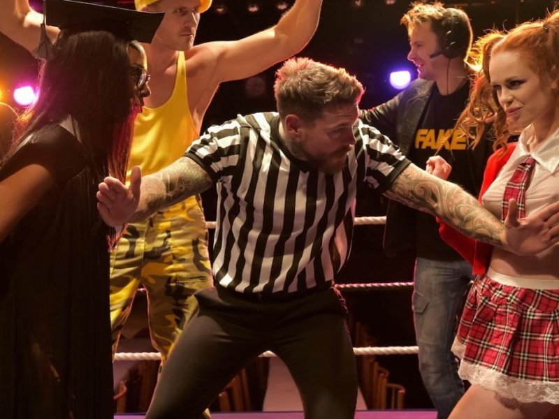 Ella Hughes, Lola Marie - Knockouts: The Headmistress Vs Teen Machine SD/1080p