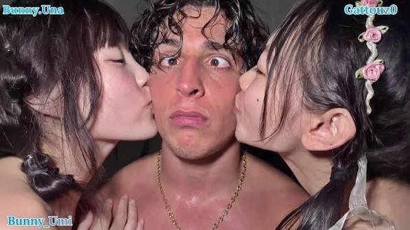 Gattouz0, Bunny Una, Bunny Umi - Threesome FullHD 1080p