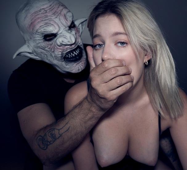Nikoletta Queen - Halloween Night: The Monster Goes Inside Her Pussy,Nikoletta reached out and stroked the thick outline through his costume, then dropped to her knees and freed his cock FullHD 1080p/HD 720p